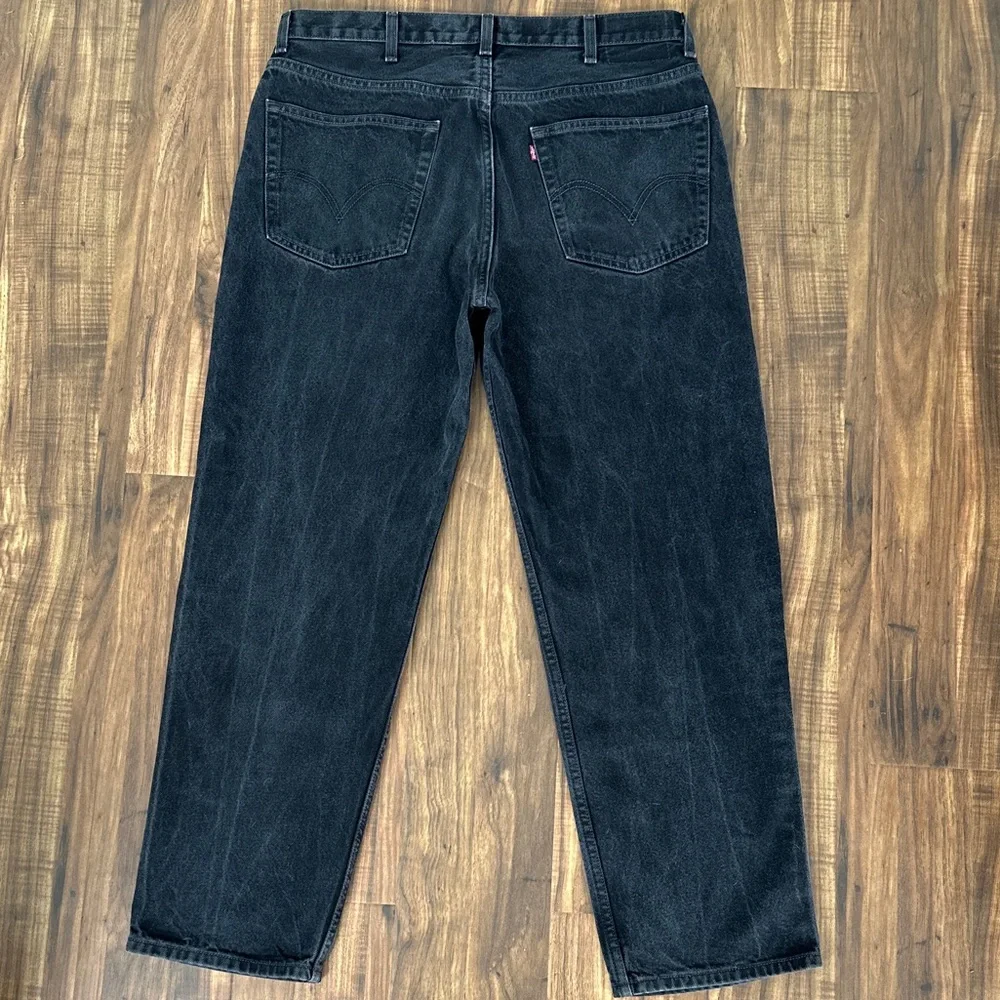 Levi’s 550 Black Jeans Relaxed Fit Tapered Y2K Mens 38x30